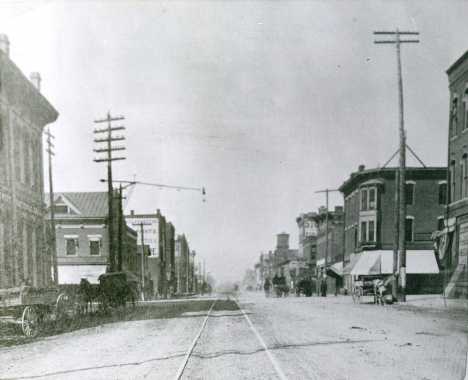 Undated -- 3rd Street looking west from Perry Street